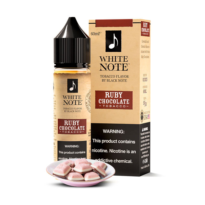 60ml White Note Ruby Chocolate Tobacco E-liquid