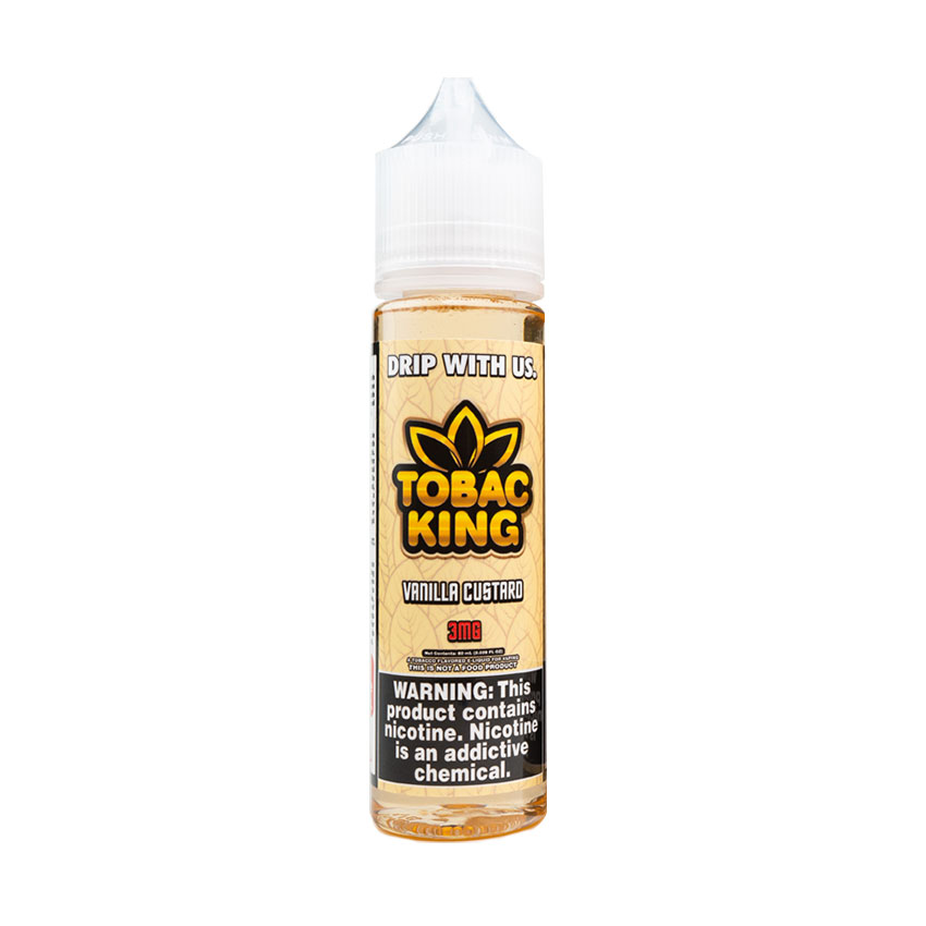 60ml Tobac King Vanilla Custard Tobacco E-liquid