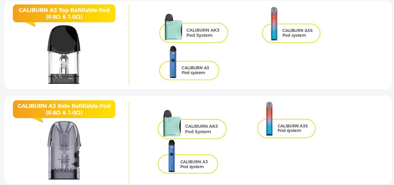 Uwell Caliburn A3