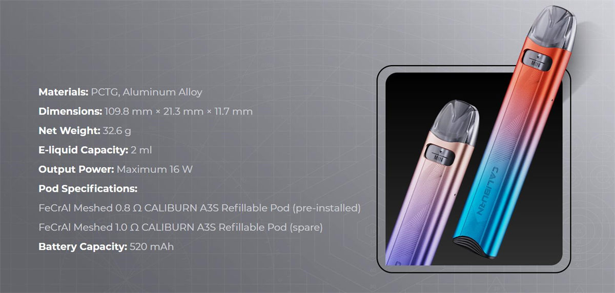 Uwell Caliburn A3S pod