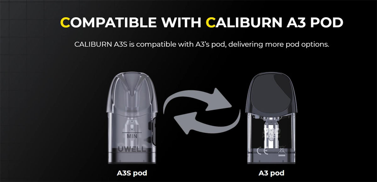 Uwell Caliburn A3S pod