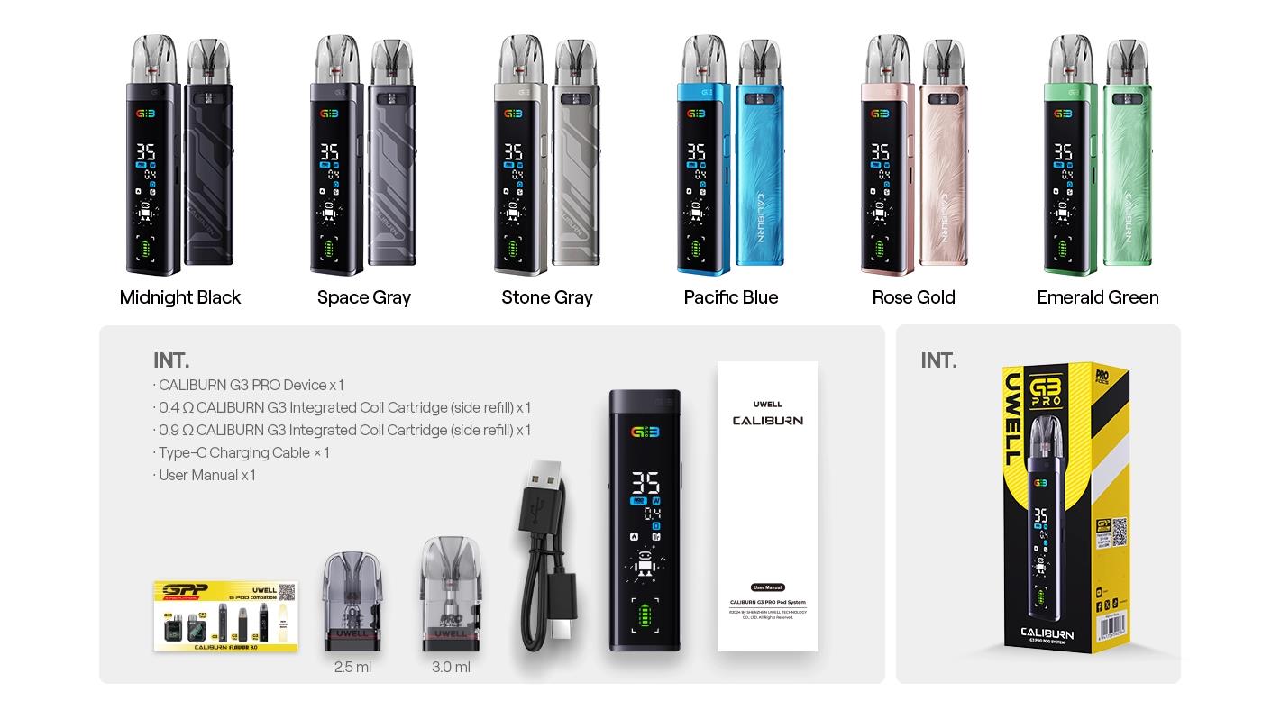 UWELL Pod Caliburn G3 Pro