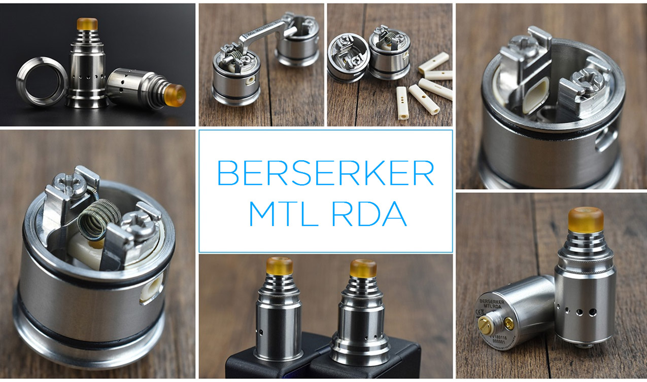 VandyVape Berserker MTL RDA Atomizer Silver