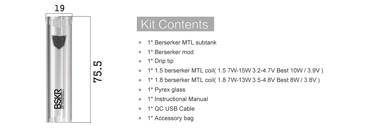 Vandyvape Berserker MTL Starter Kit