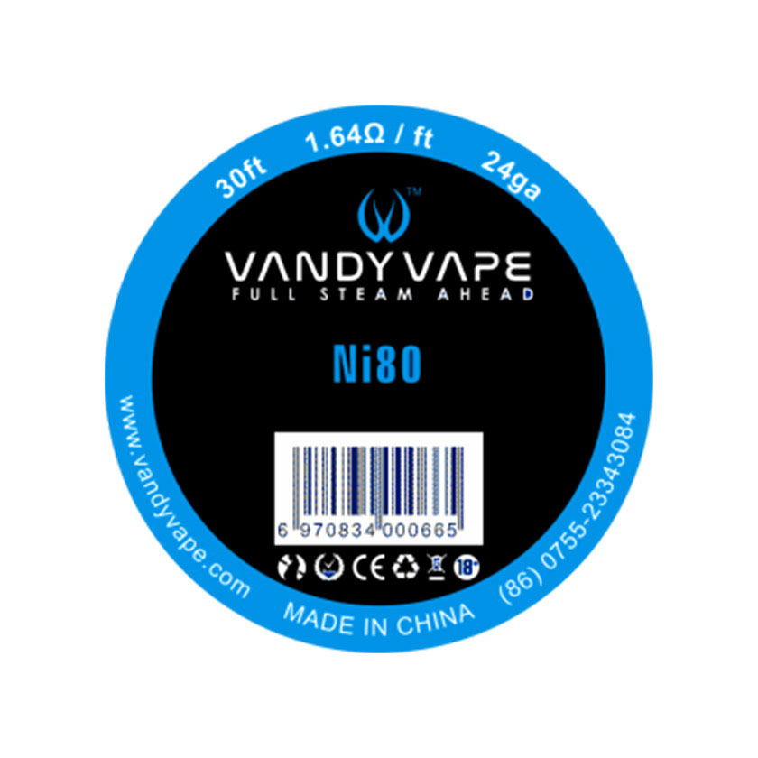 30ft Vandy vape Pure Nickel Ni80 Wire 24ga