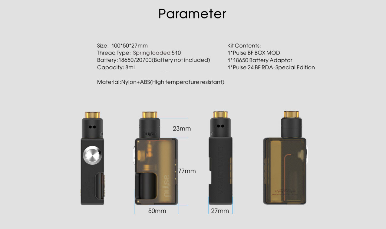 Vandyvape Pulse BF Mod Kit