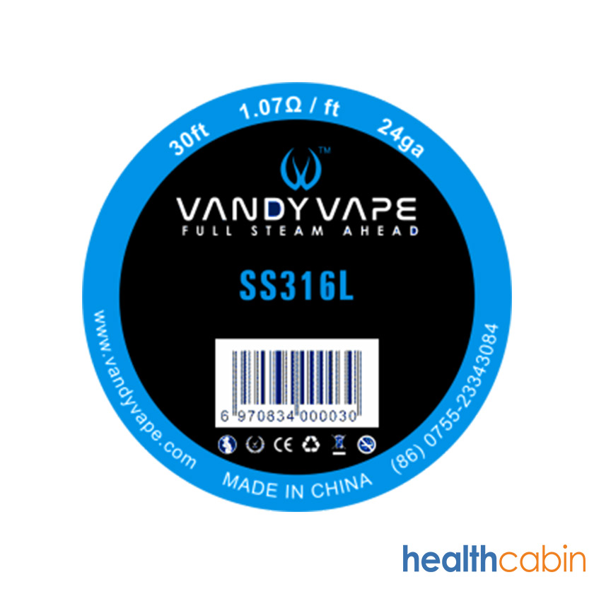 30ft Vandy Vape SS316L Wire 24ga