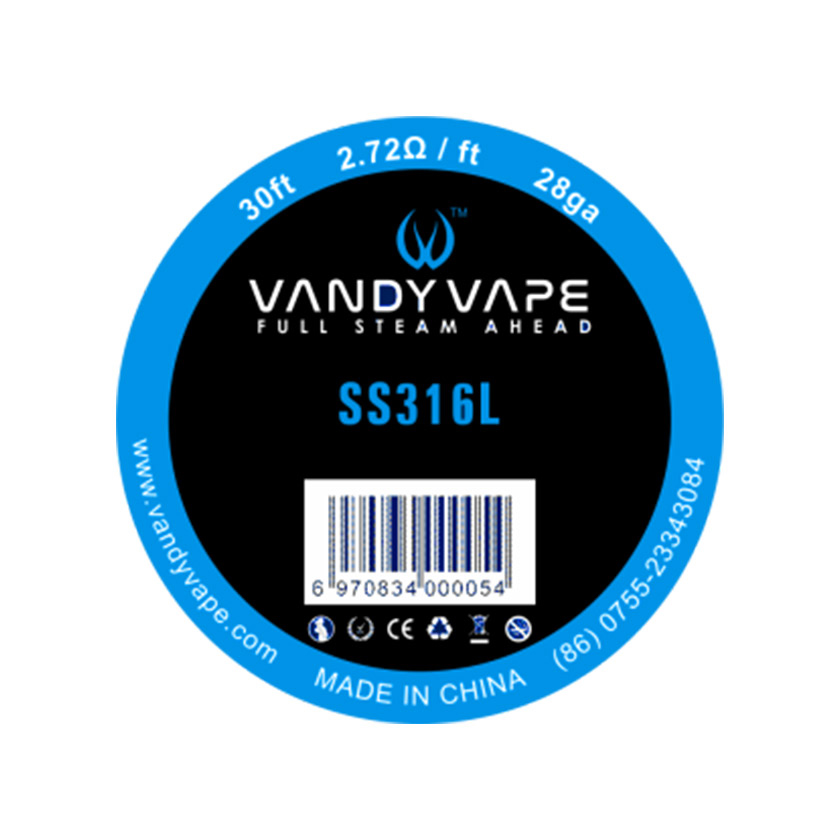 30ft Vandy vape SS316L Wire 28ga