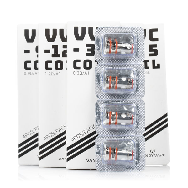 Vandy Vape VVC Coil for Jackaroo Kit / Nox Kit/ Pulse AIO / Pulse AIO.5 / Unicorn Pod Kit / Rhino Kit / BSKR Elite Kit / Pulse AIO Mini Kit / Jackaroo 18650 Kit (4pcs/pack)