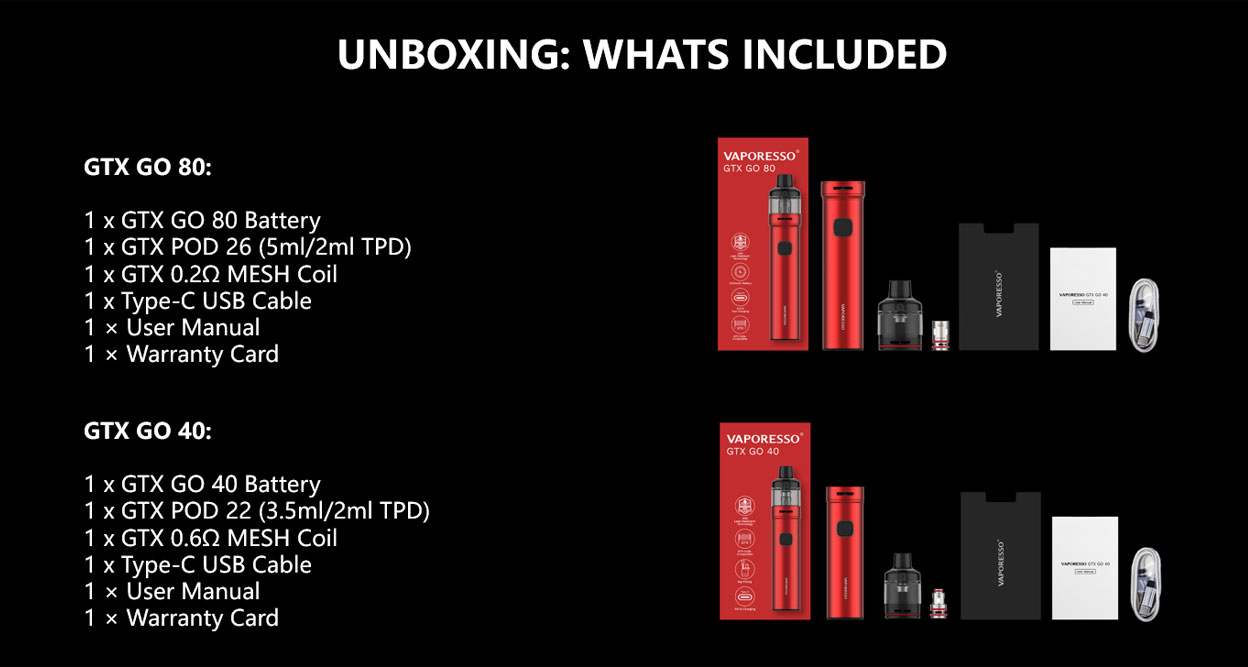 Vaporesso GTX Go 40 Kit