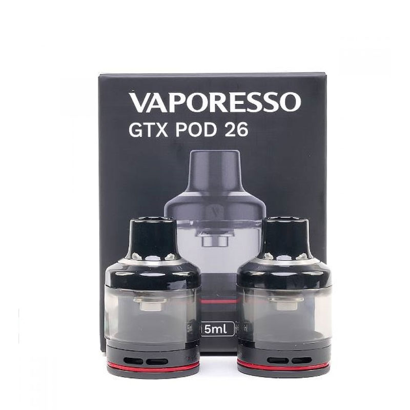 Vaporesso GTX 26 Empty Cartridge 5ml for GTX GO 80 / Luxe 80/Luxe 80S (2pcs/pack)