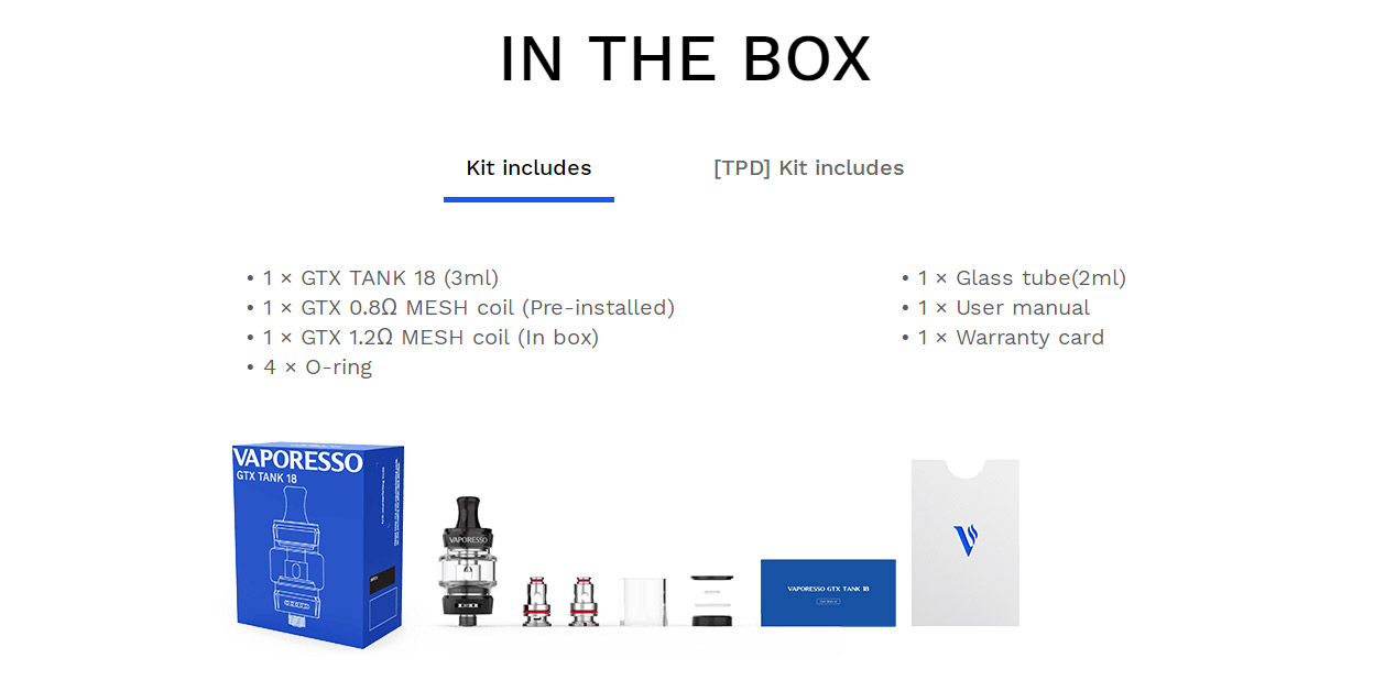 Vaporesso GTX Tank 18 3ml