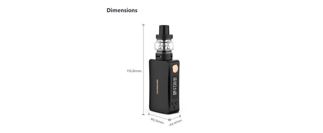 Vaporesso Gen Nano 80W Mod Kit with GTX Tank 22 2000mAh 3.5ml