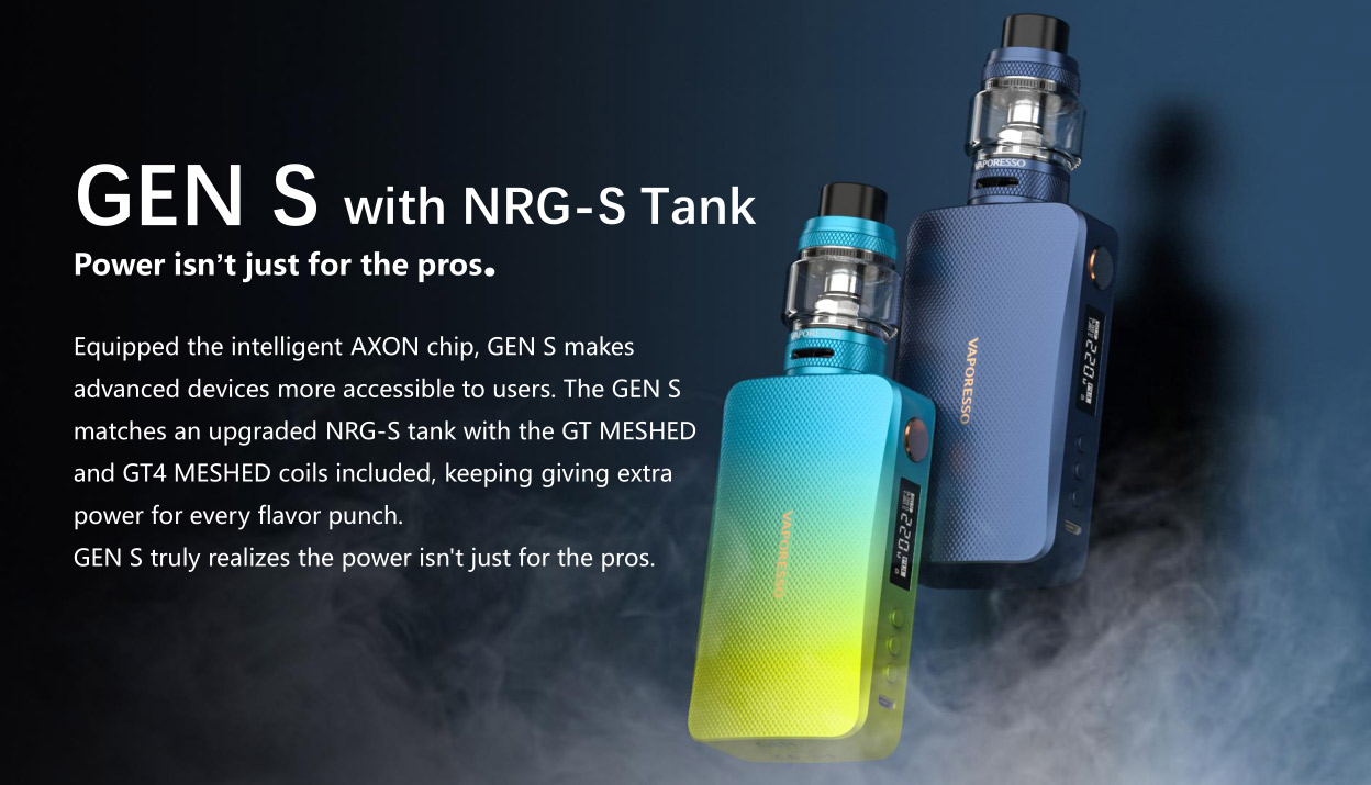 Vaporesso Gen S 220W Mod Kit with NRG-S Tank 8ml