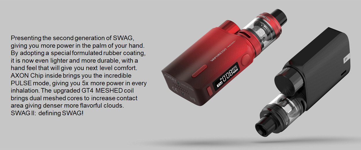 Vaporesso SWAG II 80W Mod Kit with NRG PE Tank 3.5ml