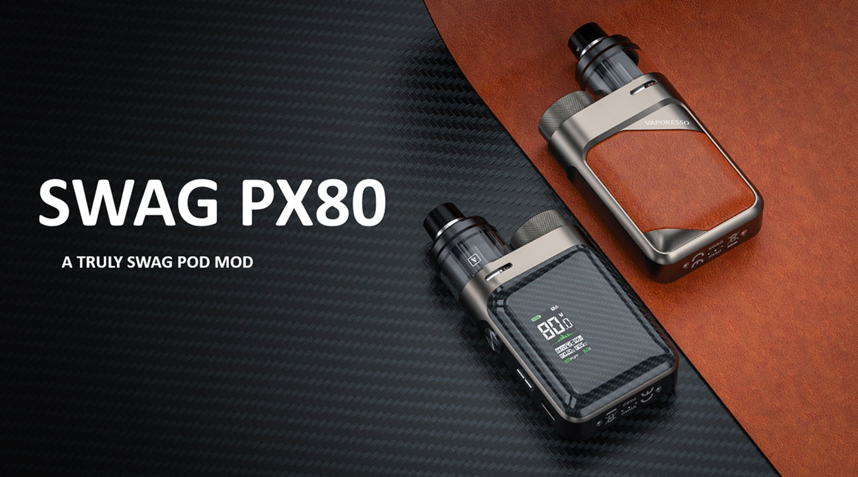 Vaporesso SWAG PX80 80W Box Mod Kit with SWAG Pod Tank 4ml