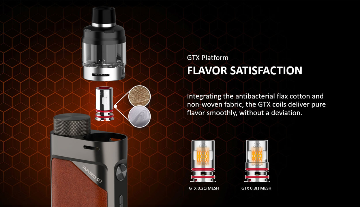 Vaporesso SWAG PX80 80W Box Mod Kit with SWAG Pod Tank 4ml