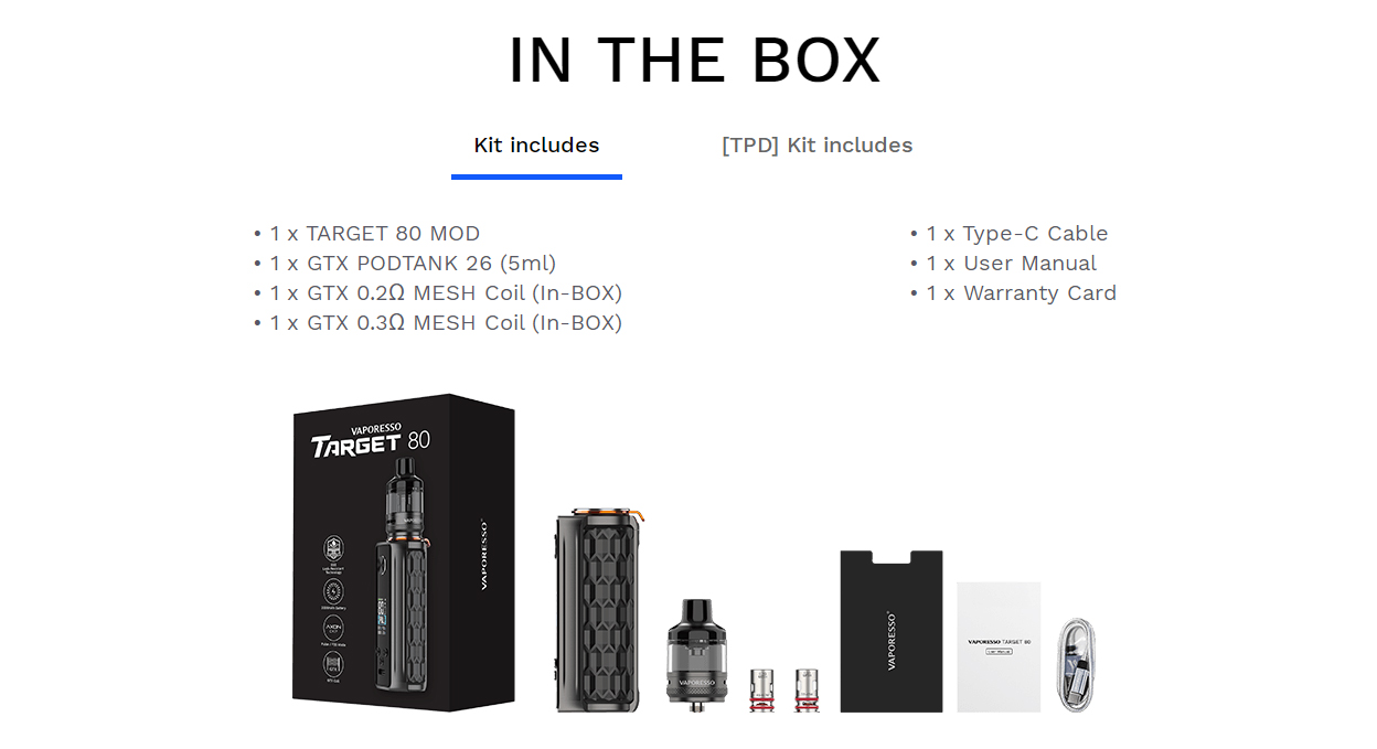 Vaporesso Target 80 Kit