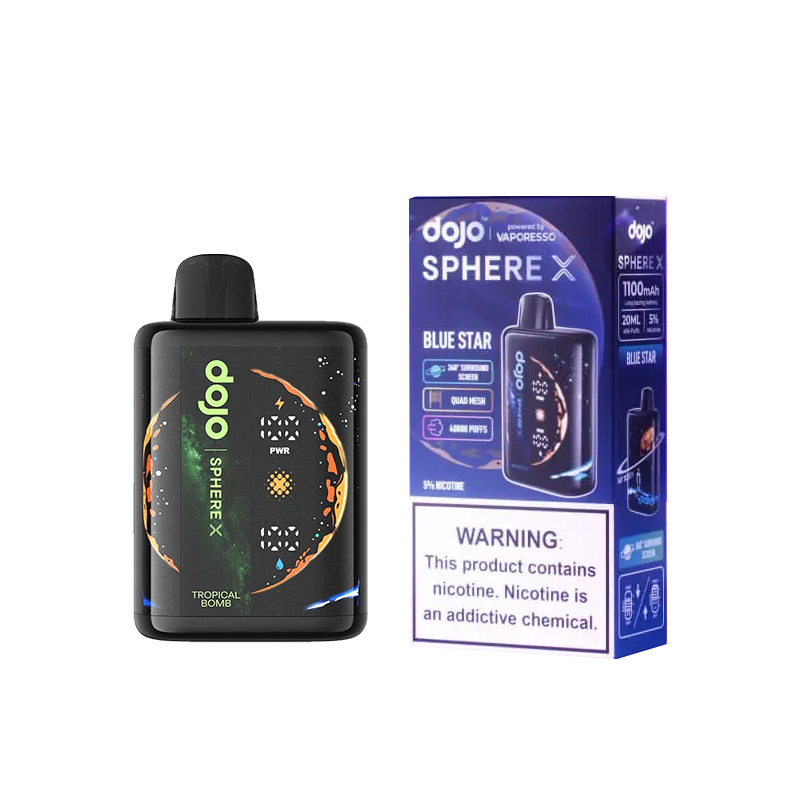Dojo Sphere X Disposable Vape Kit 1100mAh 20ml (40K Puffs, 360°Surround Screen)