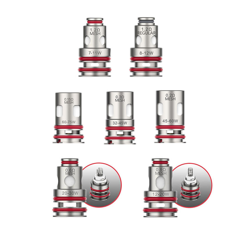 Vaporesso GTX Coil for Target PM80 / Target PM80 SE / Target PM30 / GTX One / Gen Nano / Xiron / Luxe PM40 / SWAG PX80 / GTX Go 80 / GTX Go 40 / Luxe 80 S / Luxe 80 / Target 80 / GEN Air 40 / GEN PT60 \ PT80 S \ LUXE XR (5pcs/pack)