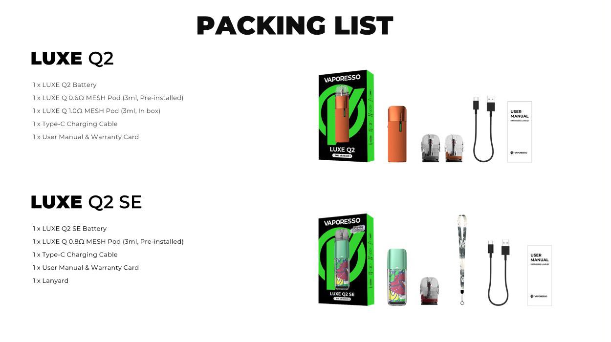 Vaporesso LUXE Q2 Pod Kit