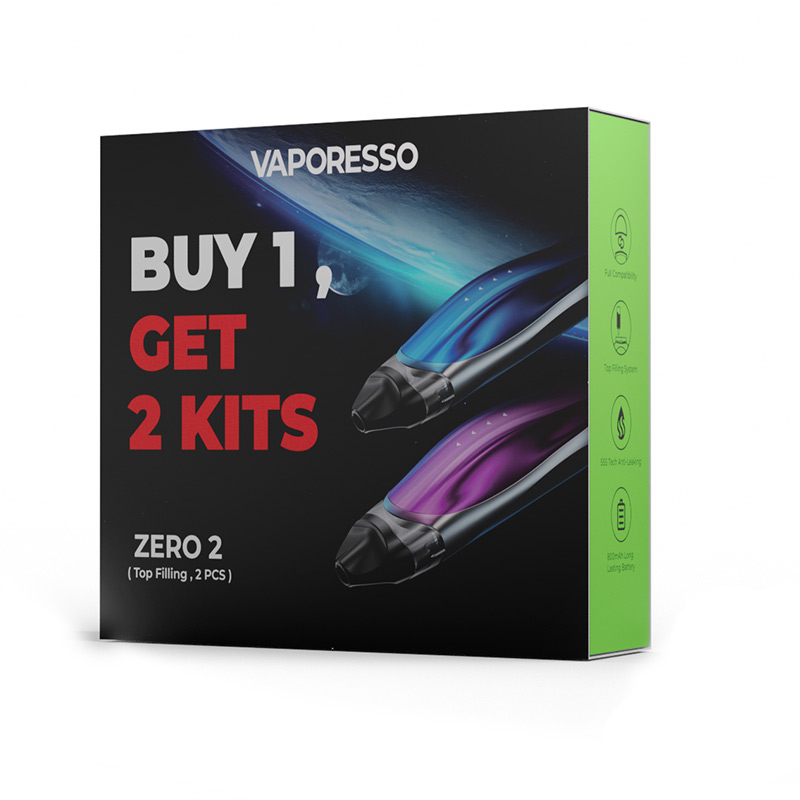 [Buy 1 Get 2 Kits] Vaporesso Zero 2 Pod System Kit 800mAh 3ml Limited Bundle