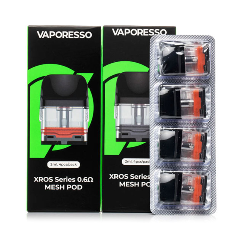 Vaporesso Xros Series Pod Cartridge for Xros / Xros 2 / Xros Mini / Xros 3 / Xros 3 Mini / Xros Nano / Xros 3 Nano / Xros Pro / Xros Cube / XROS 4 / XROS 4 Mini/ Xros 4 Nano/Xros 5/Xros 5 MINI Kit 2ml / 3ml (4pcs/pack)