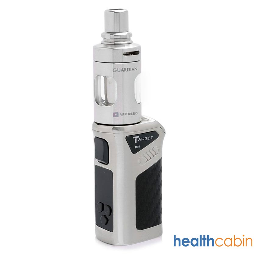 Vaporesso Target Mini TC 40W 1400mAh Mod Kit with 2ml Guardien Ceramic Ccell Tank Silver