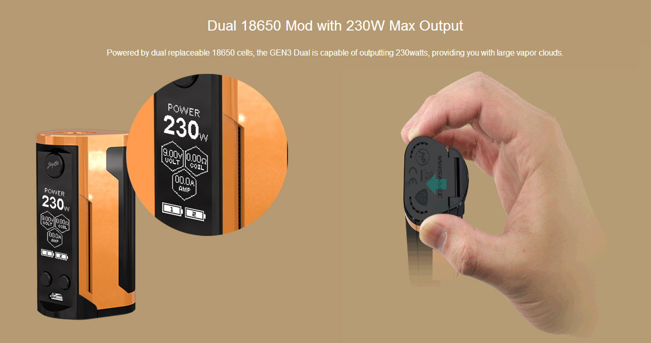 Wismec Reuleaux RX GEN3 Dual 230W Mod Kit