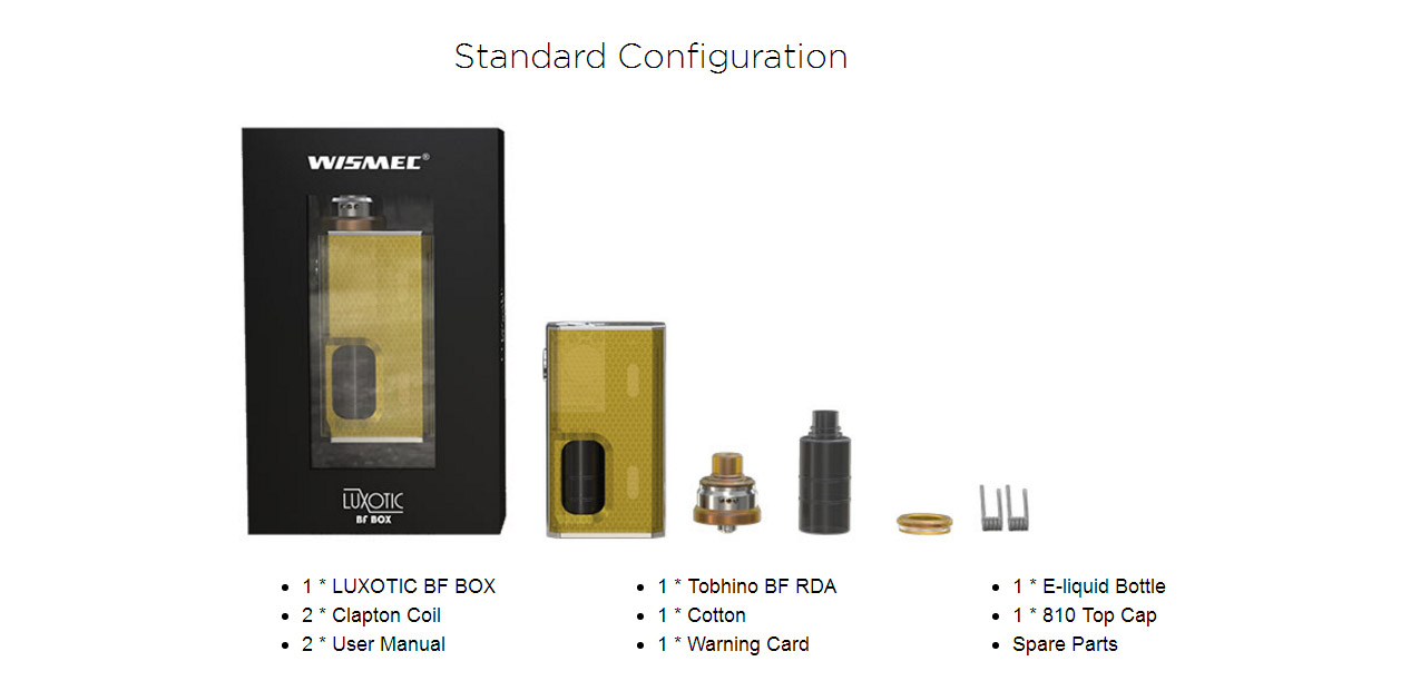 Wismec Luxotic BF Box Mod Kit