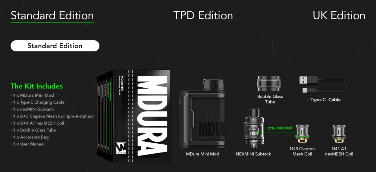 Wotofo MDura Mini Kit