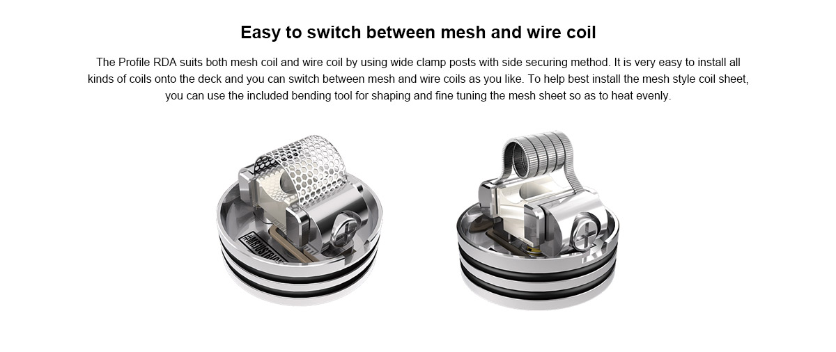 Mesh Style Coils 0.18ohm for Wotofo Profile RDA