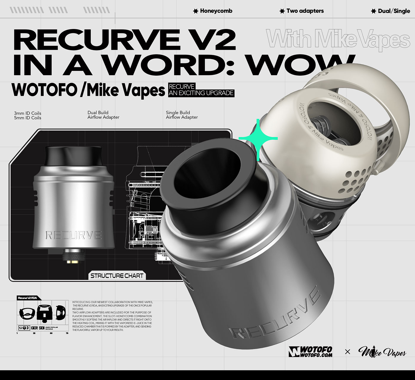 Atomizador Wotofo Recurve V2 RDA