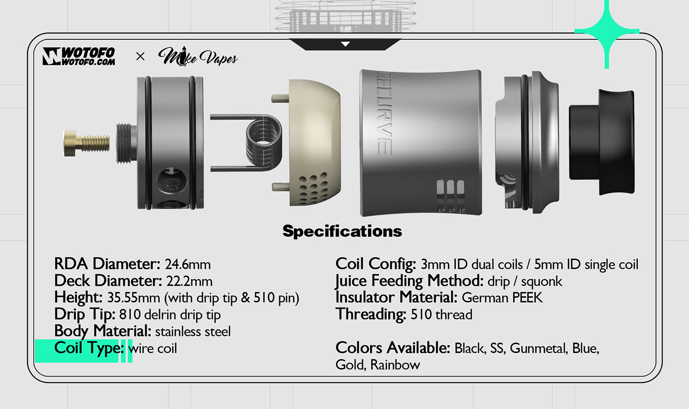 Wotofo Recurve V2 RDA Atomizer