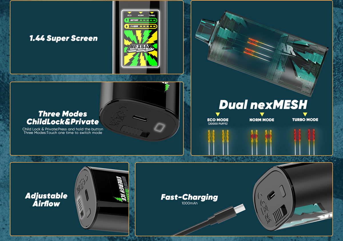 Wotofo nexBar 20K Vape dùng một lần