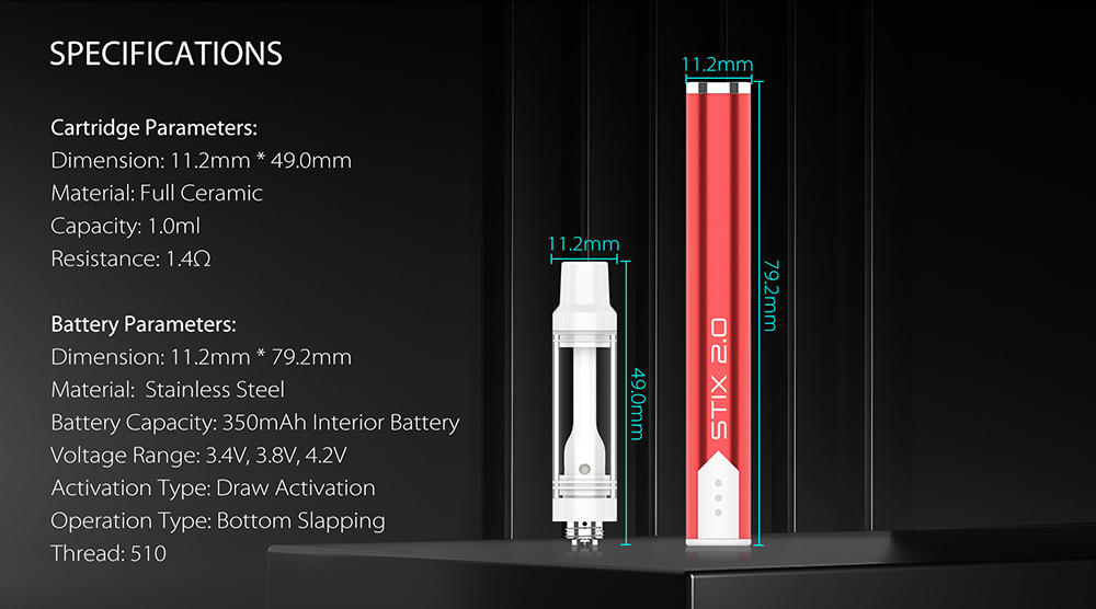 Yocan STIX 2.0 Vaporizer Pen Kit